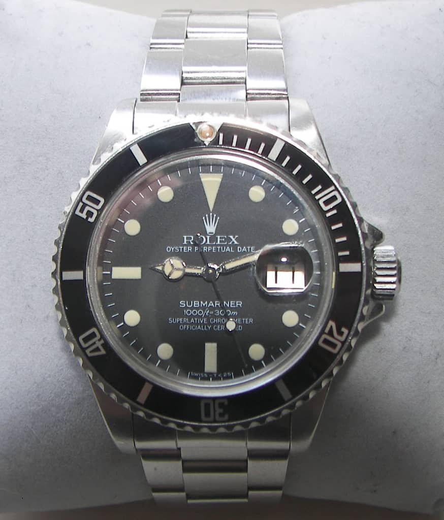 A Rolex Submariner Professional dive watch