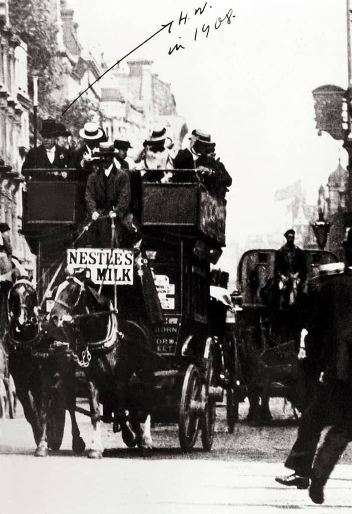 Hans Wilsdorf in London, 1908