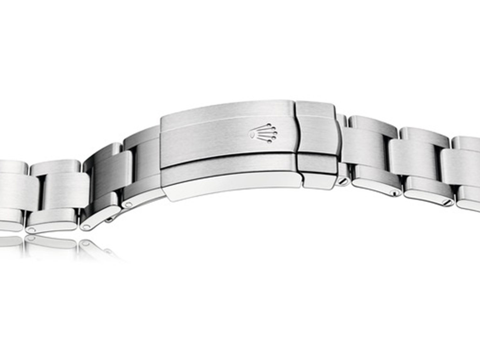 A modern version of Rolex's much-imitated Oyster bracelet