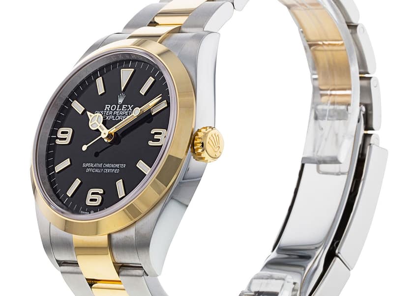 The quintessential two-tone Rolex has always been the Datejust, but now the Explorer's muscling in on the look