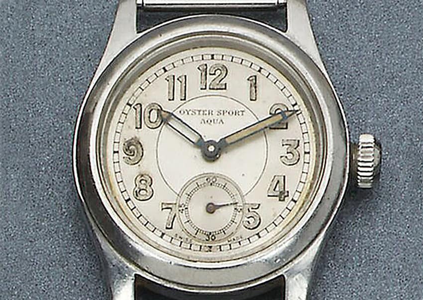 Long before the Submariner came the Sport Aqua.  Image courtesy of Bonhams