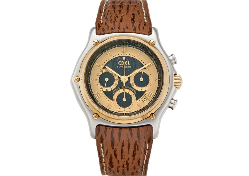 A Le Modulor chronograph with an in-house calibre 137 movement. Image courtesy of Bonhams