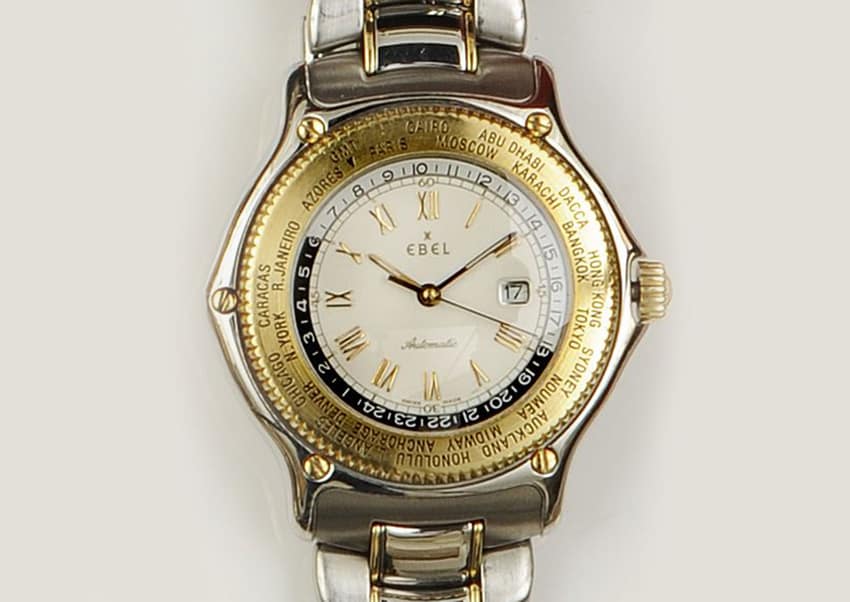 This Ebel world timer sold at auction for just £528 pounds in 2011. Image courtesy of Bonhams