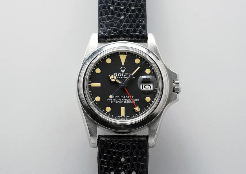 Brando prised off the 'Pepsi' bezel of his GMT-Master Reference 1675. Image courtesy of Phillips