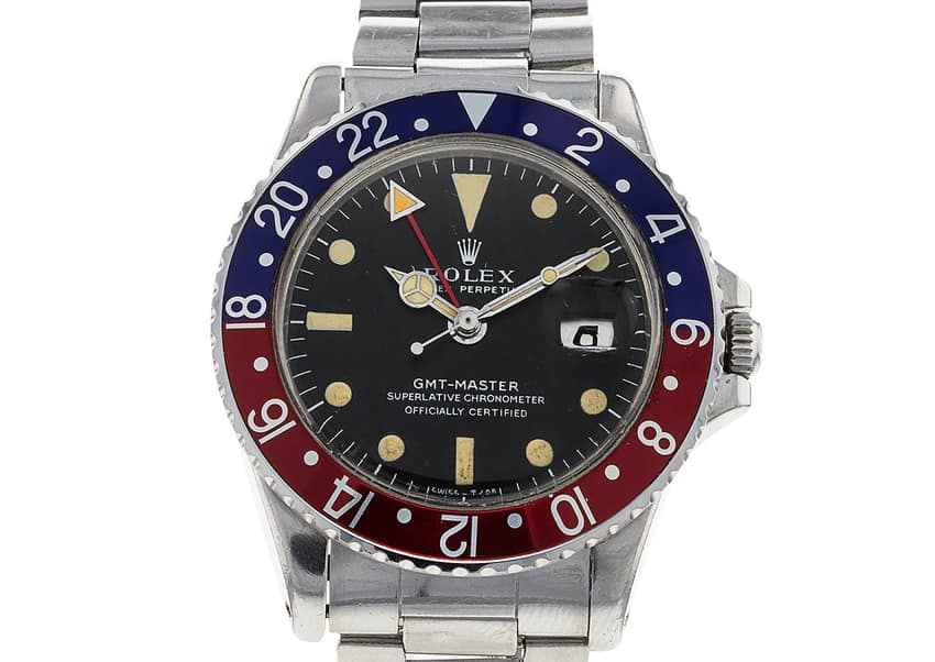 A 1970s stalwart from Rolex, this automatic GMT-Master is still going strong