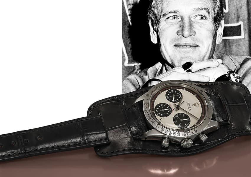 Paul Newman's Daytona sold for a staggering  sum at auction. Image courtesy of Phillips