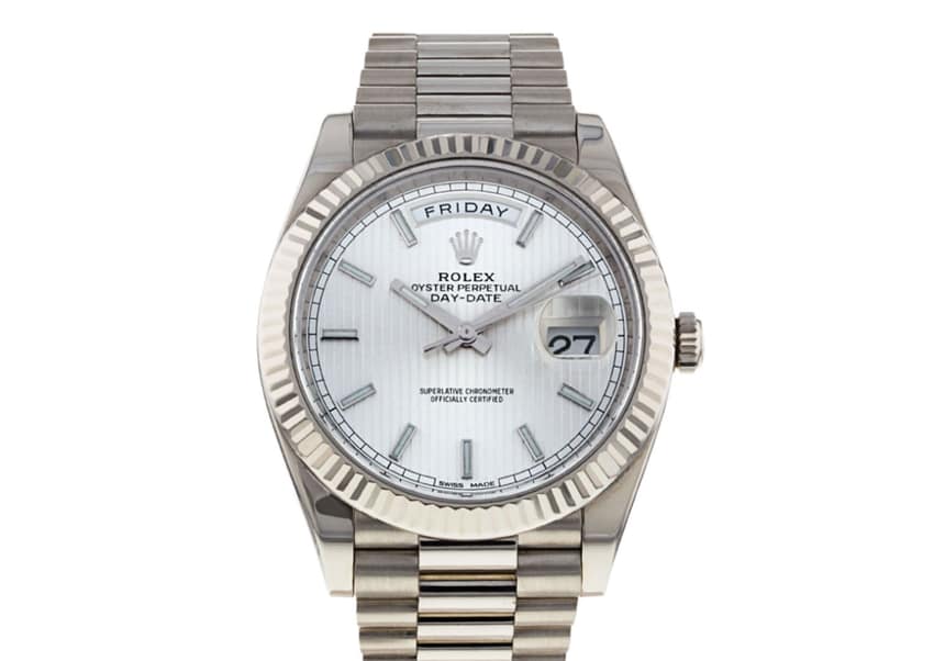 A Rolex Day-Date on a President bracelet