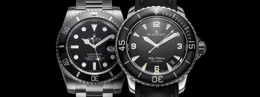 Feature: Rolex Submariner vs Blancpain Fifty Fathoms