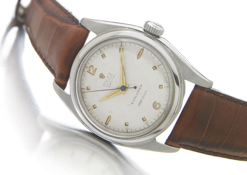 A Rolex Explorer Reference 6098 from 1953. Image courtesy of Bonhams
