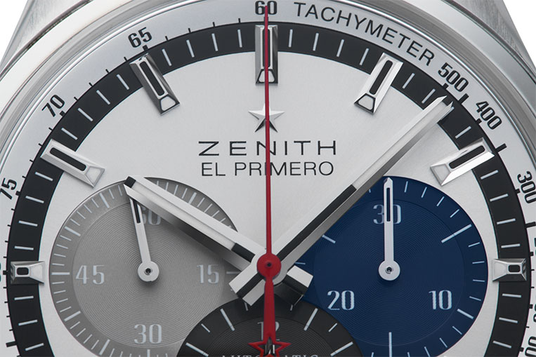The multi-coloured, overlapping sub-dials of the Zenith are hugely popular, too