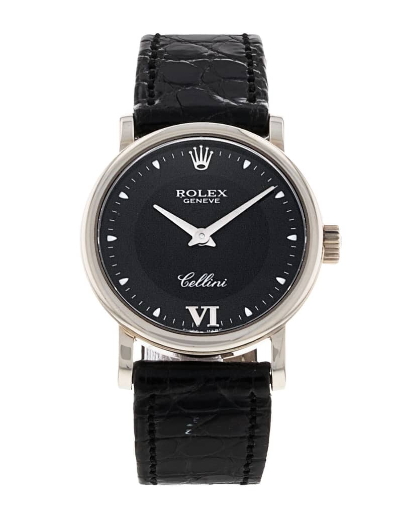 Rolex Cellini 6110, White dial, 39mm Yellow Gold