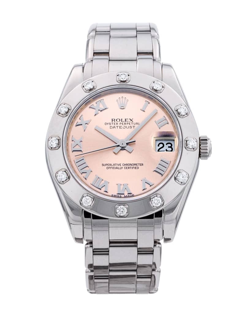 Rolex Pearlmaster 81319, Mother-of-Pearl dial, 39mm Yellow Gold