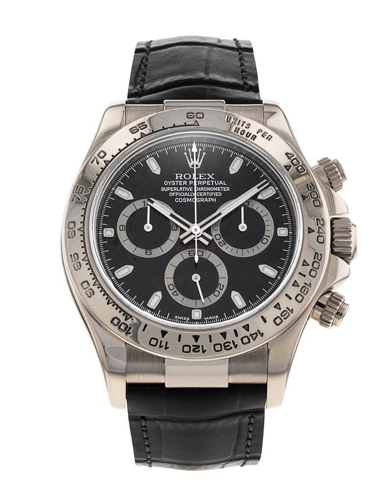 Rolex Cosmograph Daytona 116519, Black dial, 40mm Platinum