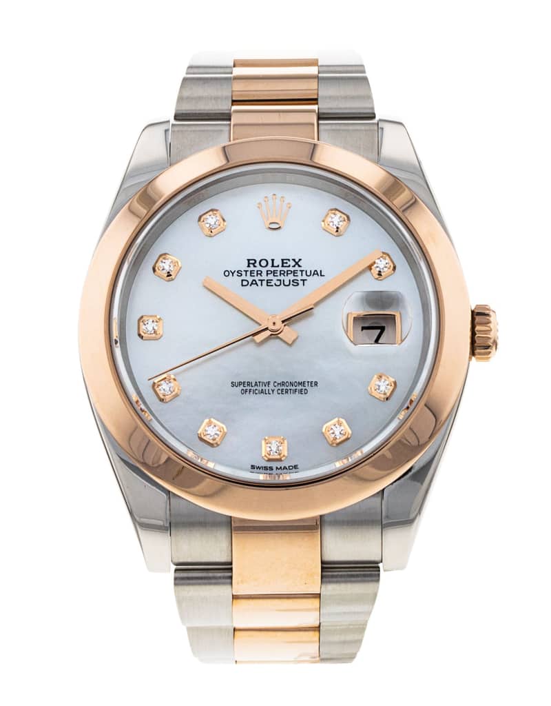 Rolex Datejust 126301, Silver dial, 41mm Everose Rolesor