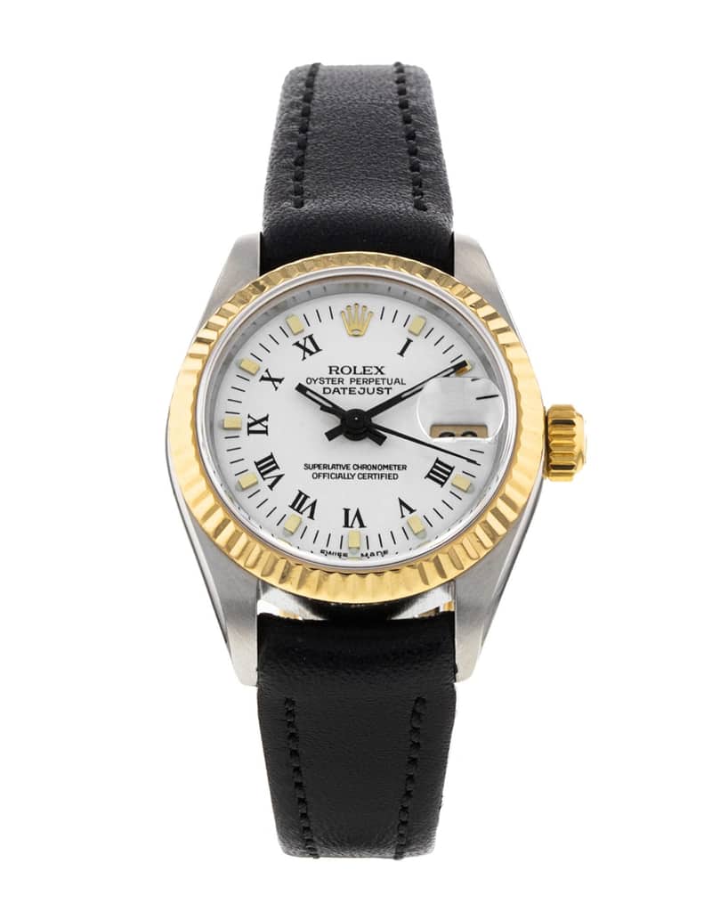 Rolex Lady-Datejust 69173, Silver dial, 31mm Steel & Yellow Gold