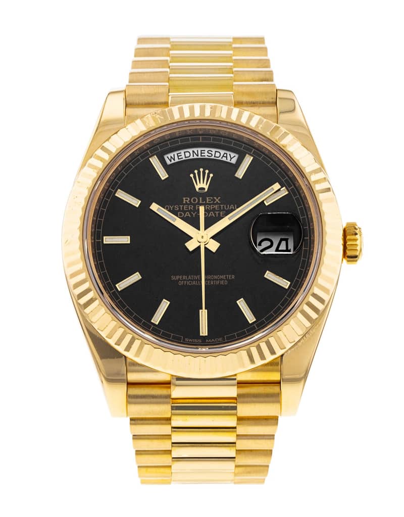 Rolex Day-Date 228238, Brown dial, 36mm White Gold