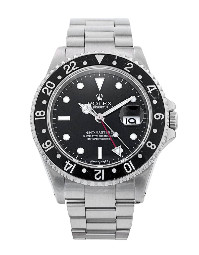 Rolex GMT-Master II 16710, Black dial, 40mm White Gold