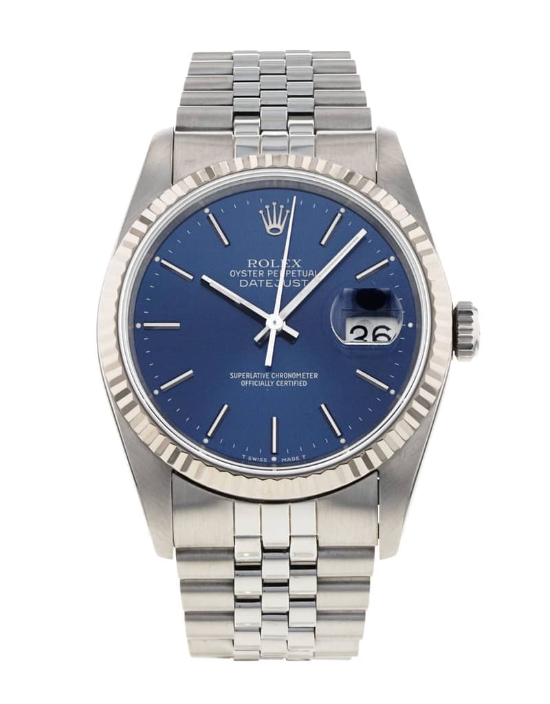 Rolex Datejust 16234, Slate dial, 36mm Oystersteel