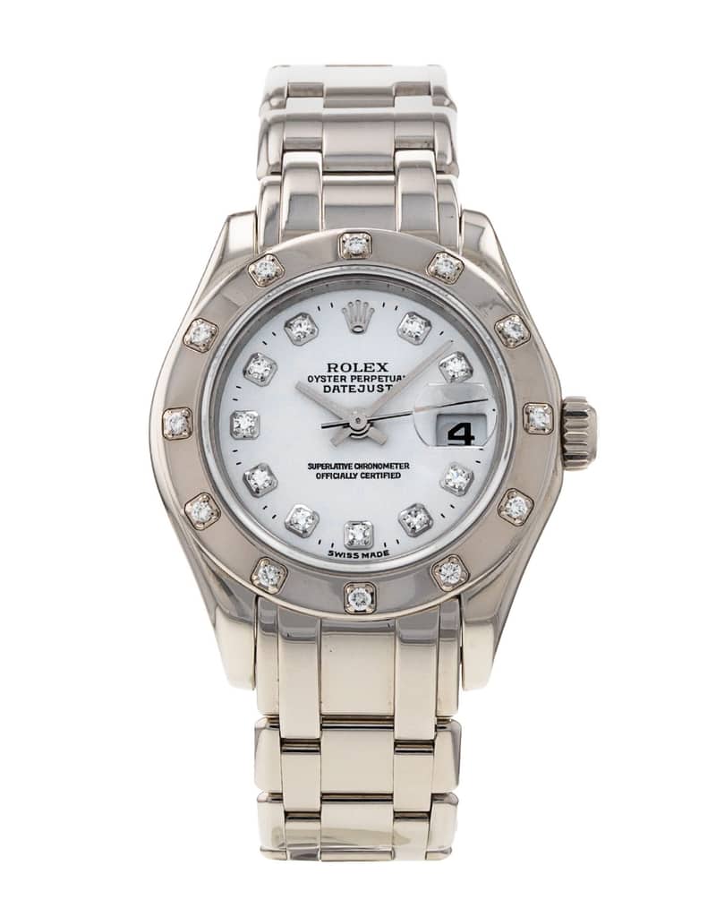 Rolex Pearlmaster 80319, White dial, 39mm Everose Gold