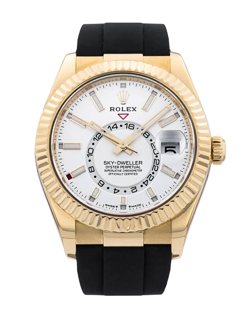 Rolex Sky-Dweller 336238, Champagne dial, 42mm Yellow Rolesor