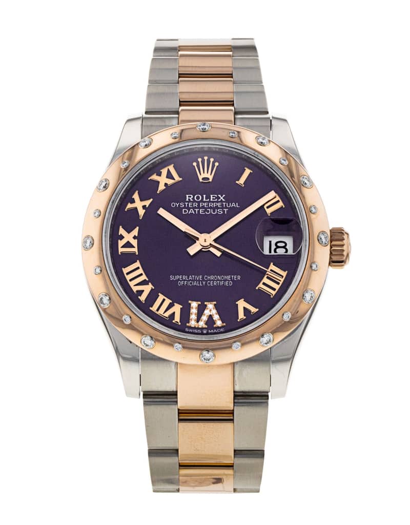 Rolex Lady-Datejust 278341 RBR, Silver dial, 31mm Steel & Yellow Gold