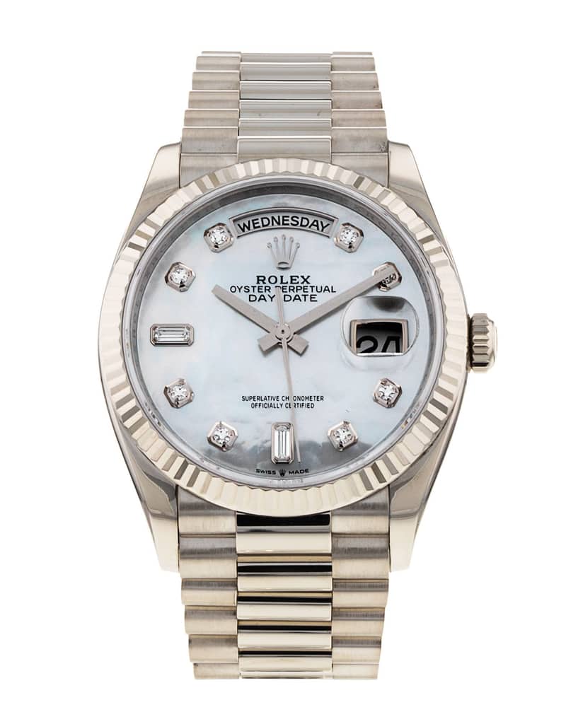 Rolex Day-Date 128239, Green dial, 40mm Yellow Gold