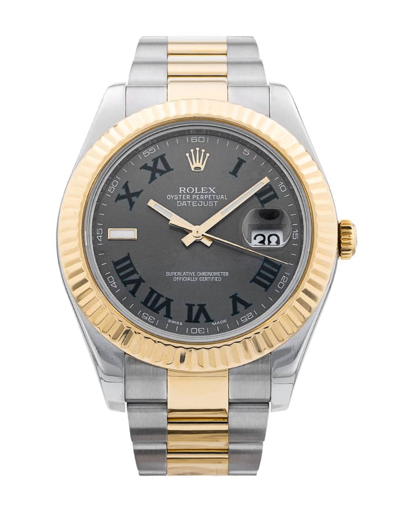Rolex Datejust 116333, Slate dial, 41mm Steel & Yellow Gold