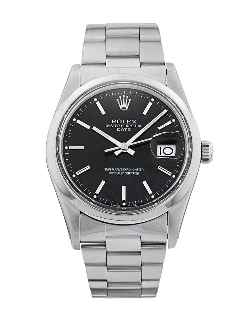 Rolex Oyster Perpetual 1500, Black dial, 41mm Oystersteel