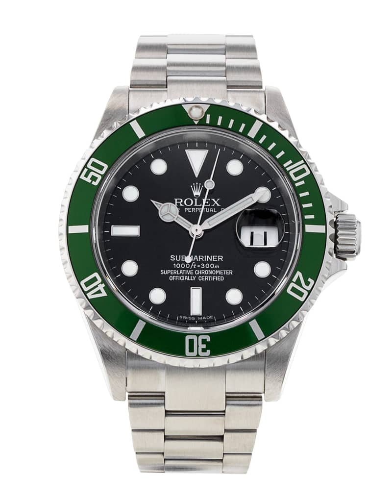 Rolex Submariner 16610 LV, Green dial, 40mm Everose Rolesor