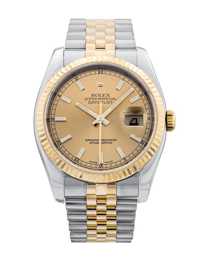 Rolex Datejust 116233, Brown dial, 41mm Steel & Yellow Gold