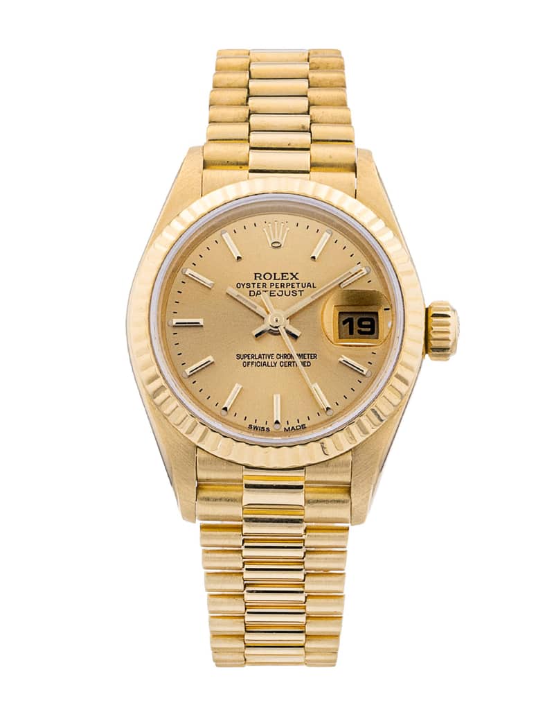 Rolex Lady-Datejust 69178, White dial, 31mm Everose Rolesor