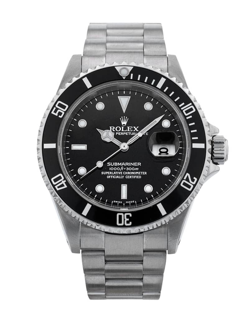 Rolex Submariner 16610, Black dial, 41mm Yellow Gold