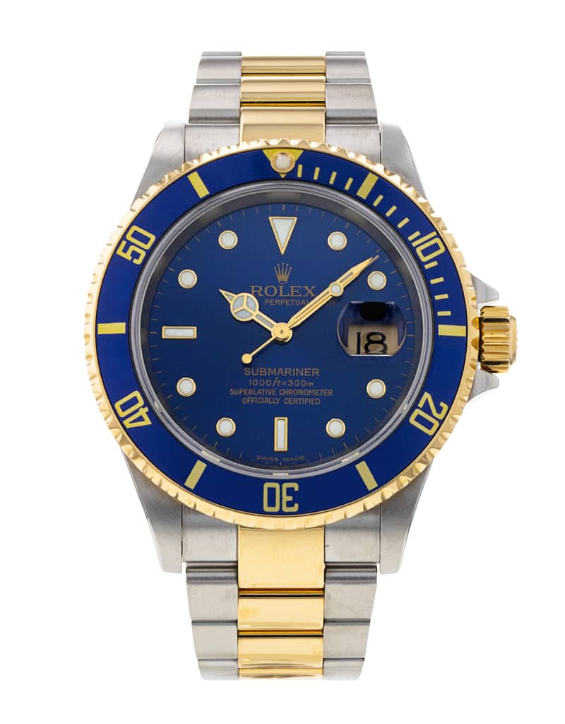 Rolex Submariner 16613, Green dial, 40mm Oystersteel