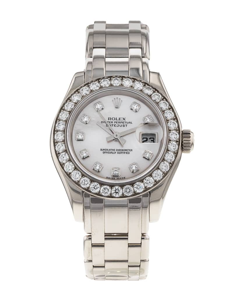 Rolex Pearlmaster 80299, Champagne dial, 29mm Yellow Gold