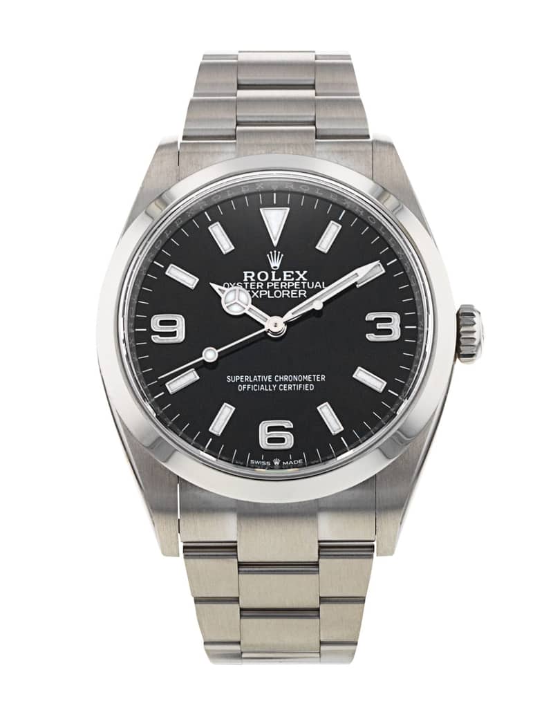 Rolex Explorer 124270, Black dial, 36mm Oystersteel