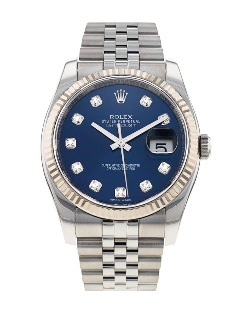 Rolex Datejust 116234, Slate dial, 36mm Steel & Yellow Gold