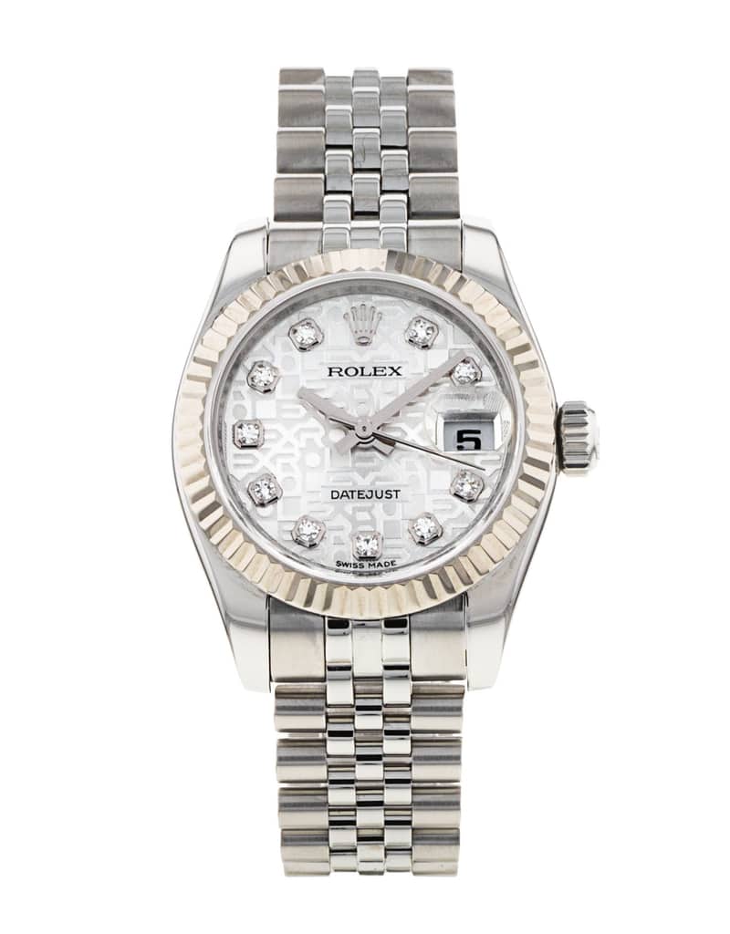 Rolex Lady-Datejust 179174, Pink dial, 28mm Steel & Yellow Gold
