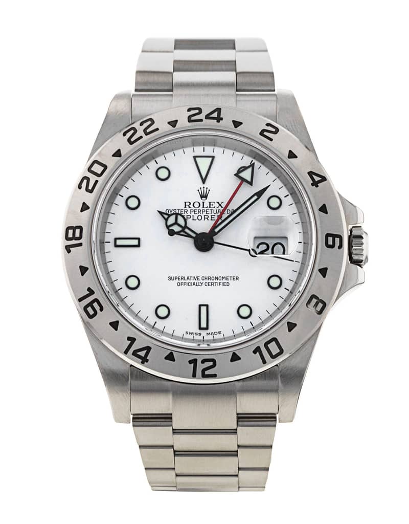 Rolex Explorer II 16570, White dial, 42mm Oystersteel