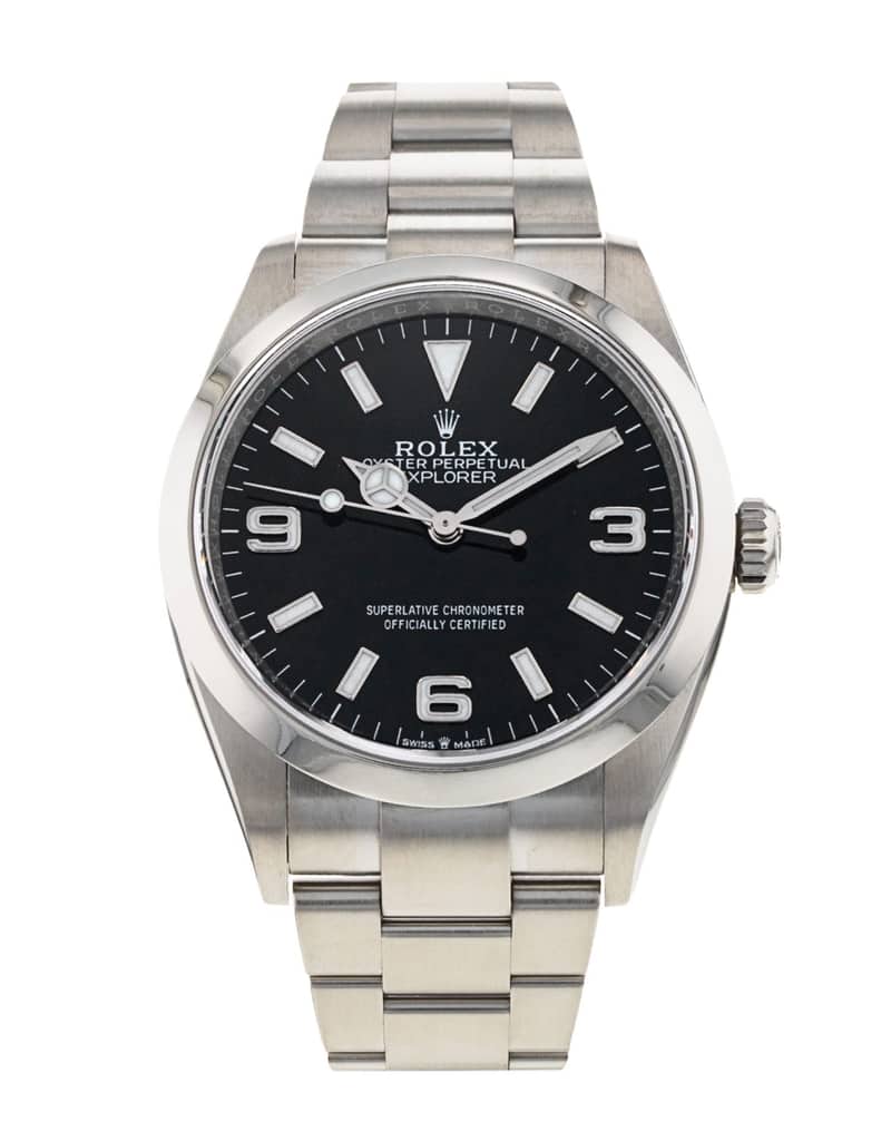 Rolex Explorer 124270, Black dial, 40mm Oystersteel