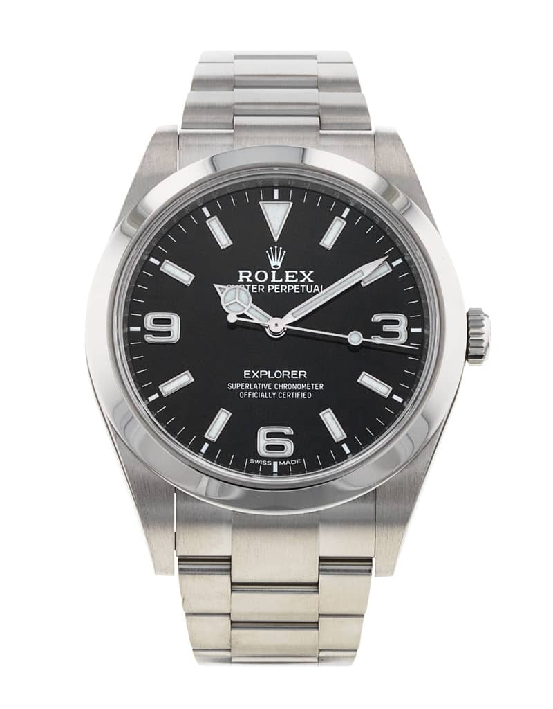 Rolex Explorer 214270, Black dial, 40mm Steel & Yellow Gold