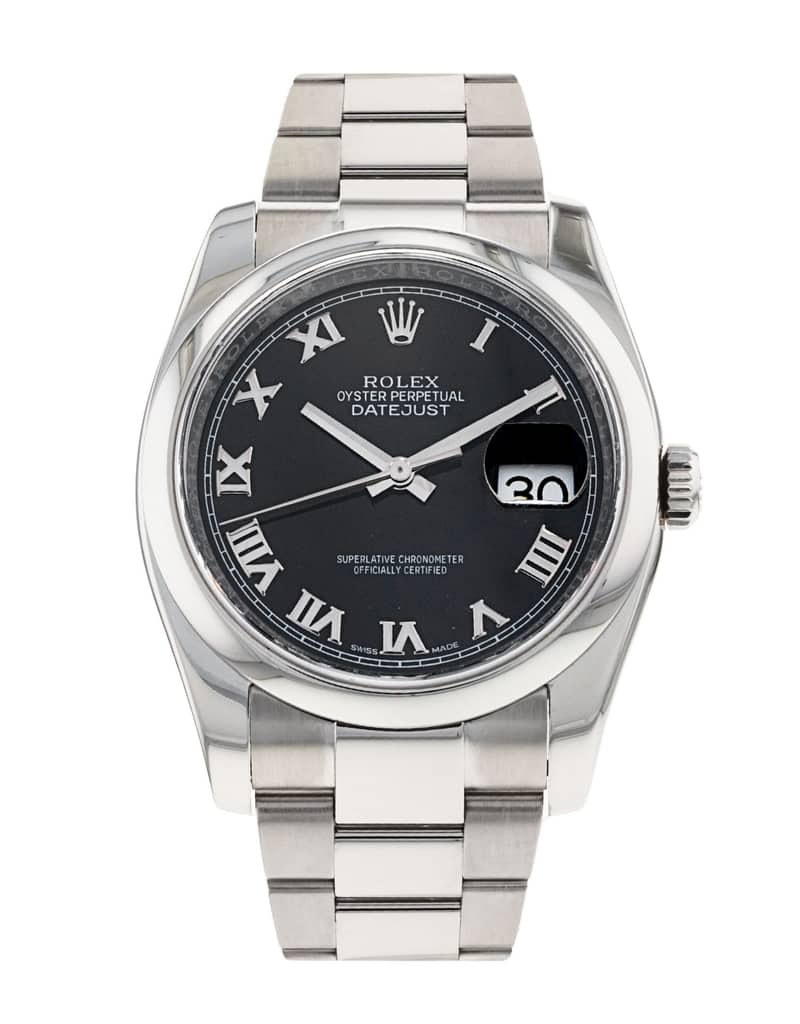 Rolex Datejust 116200, Green dial, 36mm Everose Rolesor