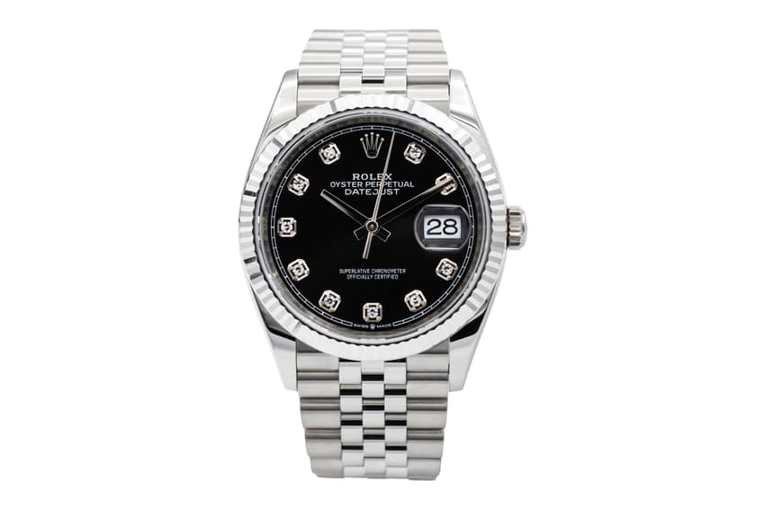 Rolex Datejust 126234, Green dial, 36mm Steel & Yellow Gold