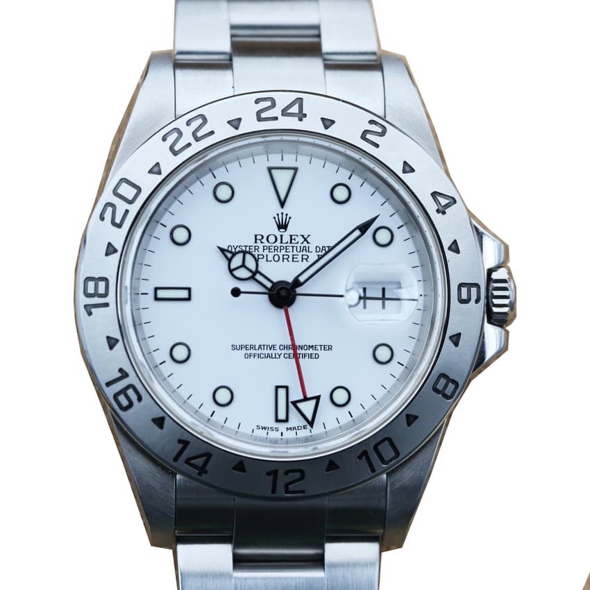 Rolex Explorer II 16570, Black dial, 42mm Oystersteel