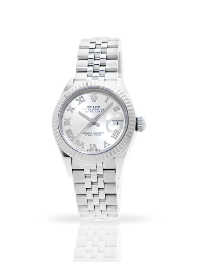 Rolex Lady-Datejust 279174, White dial, 31mm Everose Rolesor
