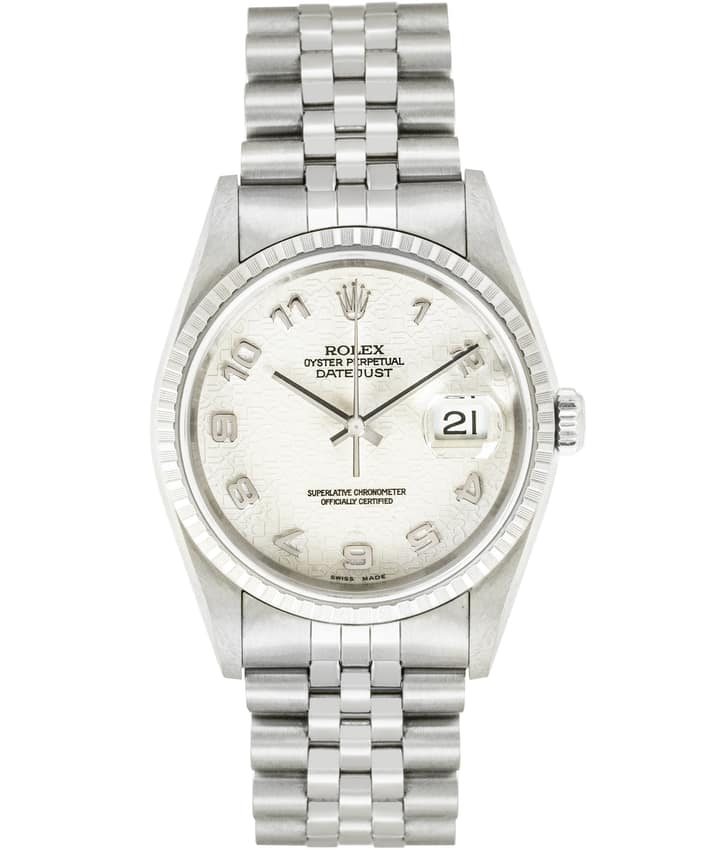 Rolex Datejust 16220, Slate dial, 41mm Steel & Yellow Gold