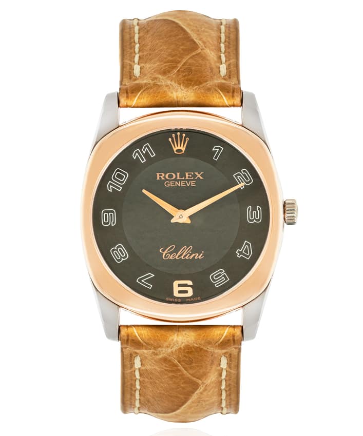 Rolex Cellini 4233, Blue dial, 39mm Everose Gold