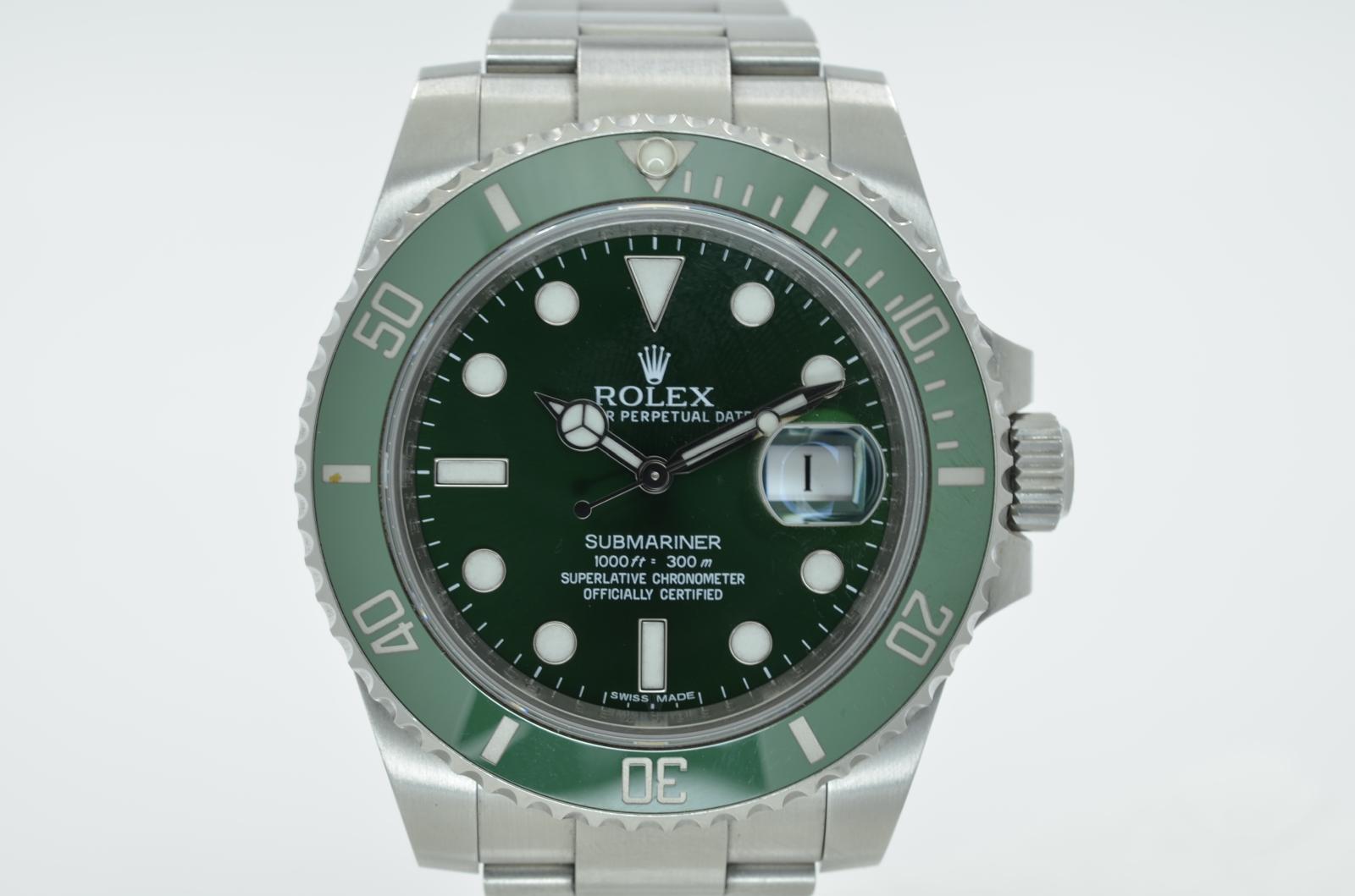 Rolex Submariner 116610 LV, Green dial, 41mm Oystersteel