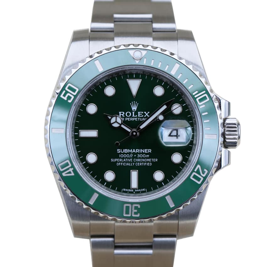 Rolex Submariner 116610 LV, Green dial, 40mm Everose Rolesor