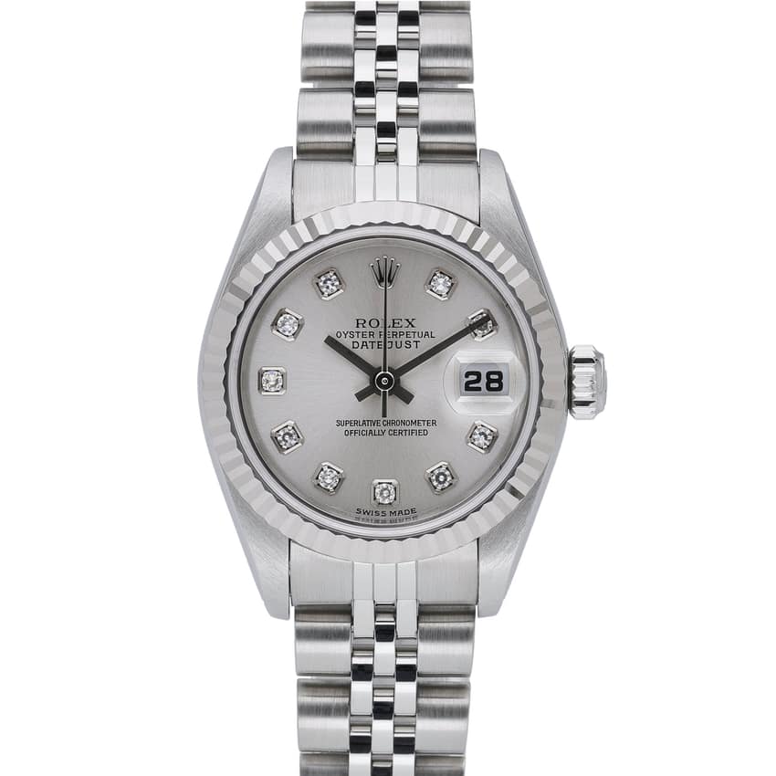 Rolex Lady-Datejust 79174, White dial, 28mm Oystersteel