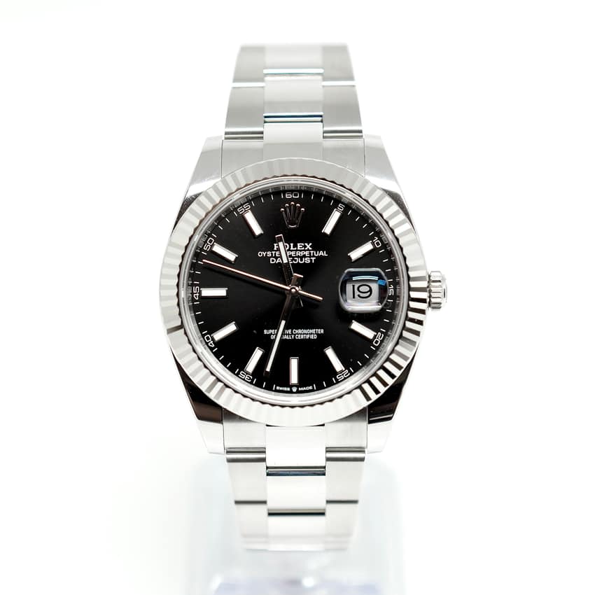 Rolex Datejust 126334, Black dial, 41mm Everose Rolesor